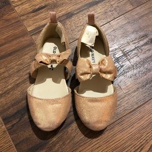 ~OLD NAVY~ Rose gold Bow Shoes